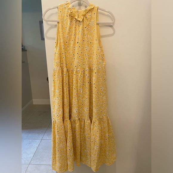 NWT, Sezane yellow eyelet dress, size 38 - Picture 6 of 8